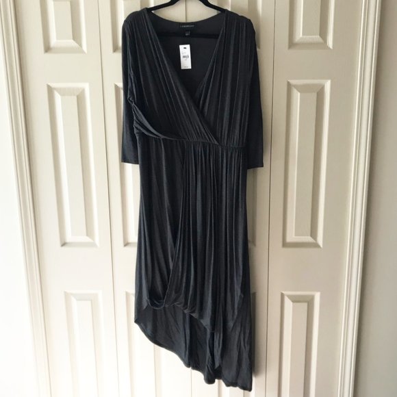 NEW Lane Bryant Drape Front Maxi Dress 14/16 - Picture 3 of 7